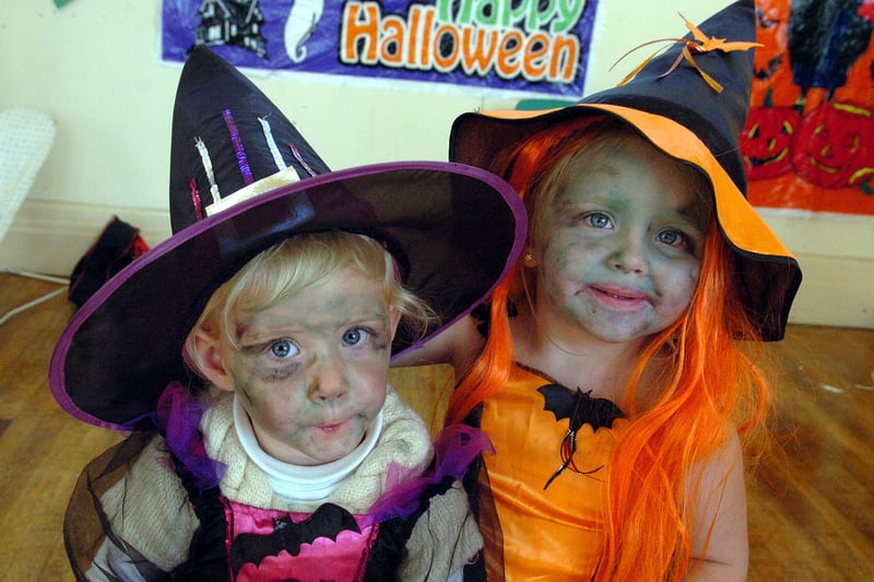 Pictured at a 2011 Halloween party are Amber Watson, 2, and cousin Darcie McAllister, 3.