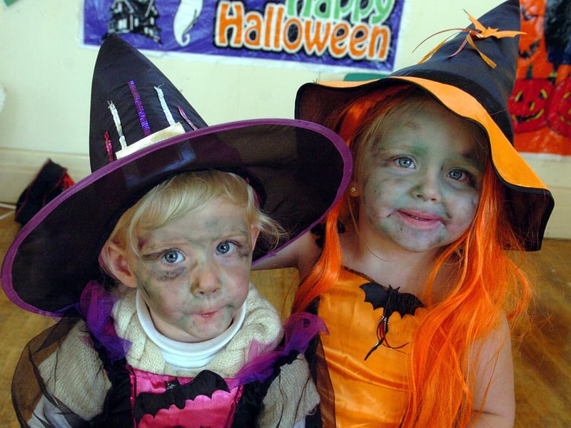 Pictured at a 2011 Halloween party are Amber Watson, 2, and cousin Darcie McAllister, 3.