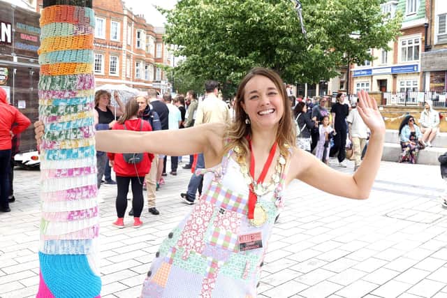 Mayor of Kettering Cllr Emily Fedorowycz KettFest 2023 - celebration of art and culture