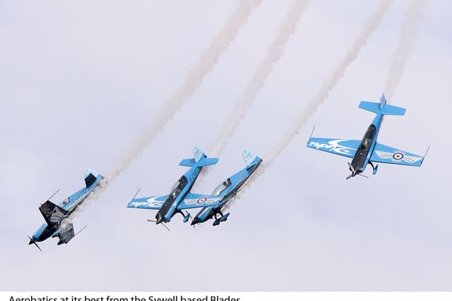 The Blades in 2008. "Aerobatics at its finest", as described by photographer, Glyn.