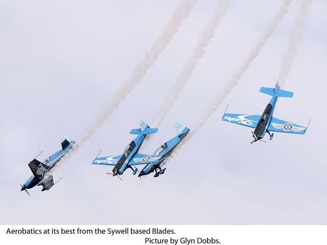 The Blades in 2008. "Aerobatics at its finest", as described by photographer, Glyn.