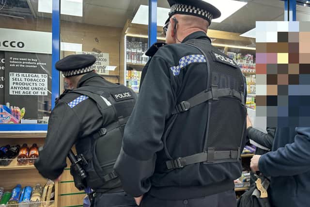 Trading standards operatives aided by Corby Police searched a shop in Corby. Image: National World