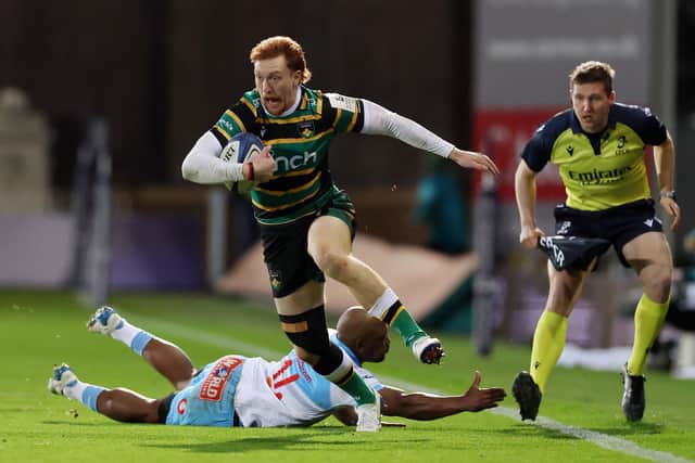 George Hendy scored a hat-trick for Saints against Vodacom Bulls last season (photo by David Rogers/Getty Images)