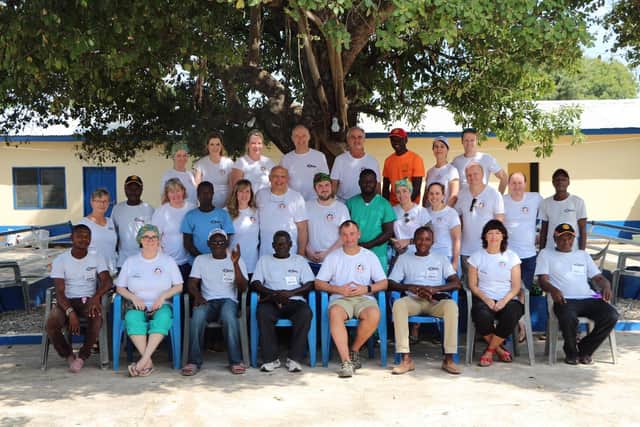 2.	Northampton Volunteers from 2019 with the Ghanaian translators.