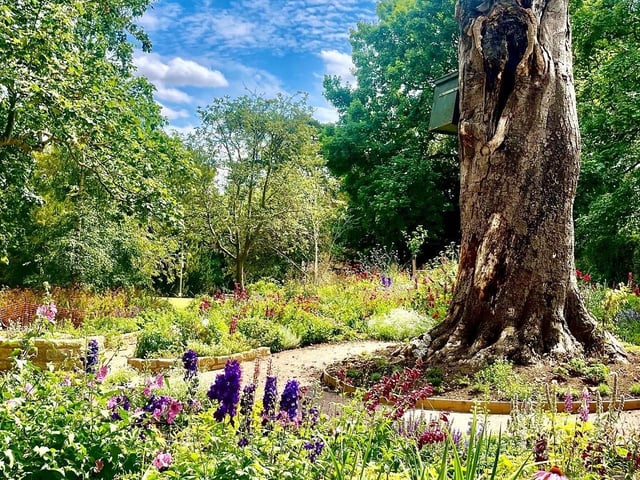 The new sensory garden is in Rushden's Hall Park