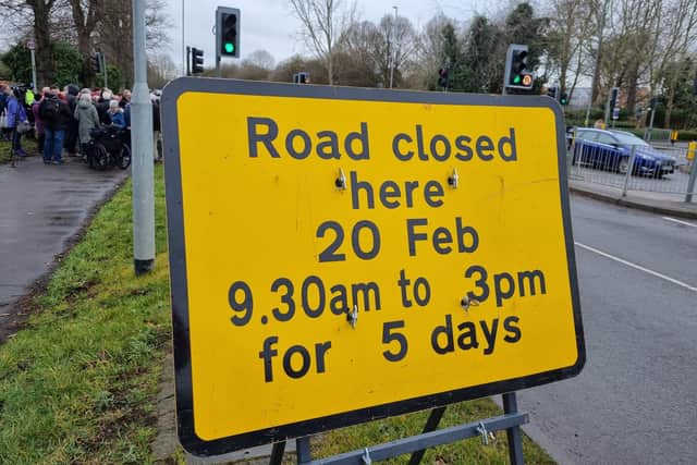 London Road will be closed for five days