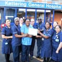 International nurses and members of the practice development team with the quality award