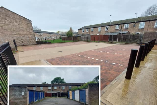 Before (inset) and after the transformation project by Greatwell Homes in Wellingborough