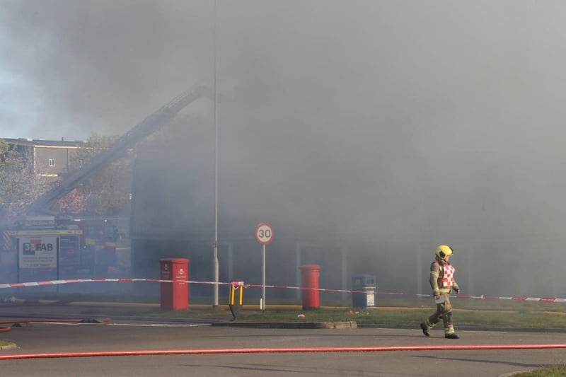 Factory fire Corby, Princewood Road