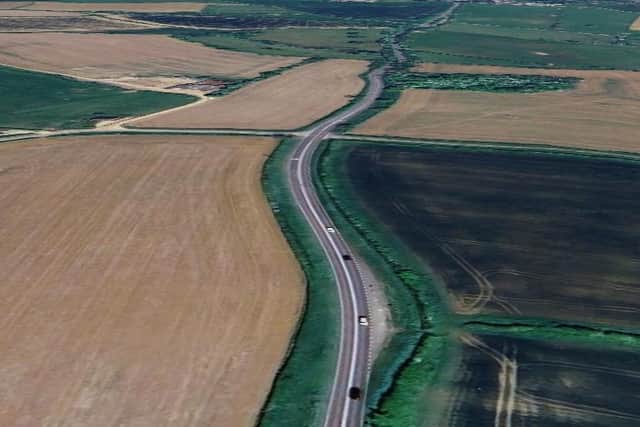 The incident happened on the A6003 near to the Stoke Dry crossroads. Image: Google