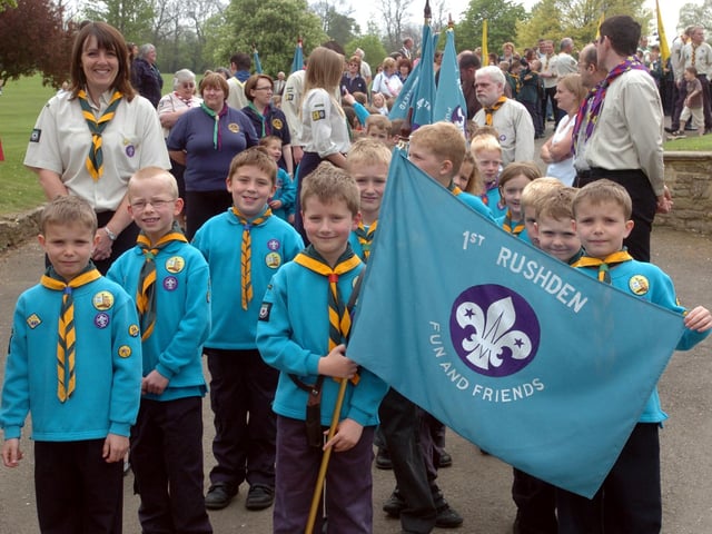 St George's day parade, Rushden Members of the 1st Burton Latimer Beavers. April 2007