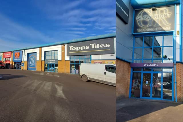 Glow Right is based out of a unit in Turnells Mill Lane, next to Topps Tiles