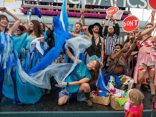 The winners of this year's 'Lyrical Genius' themed carnival were Don't Go Chasing Waterfalls - named after the opening line from TLC's 1995 hit song.