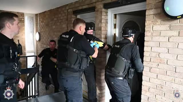 Raids have happened today in Kettering and Barton Seagrave. Image: Northants Police