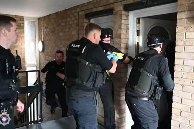 Raids have happened today in Kettering and Barton Seagrave. Image: Northants Police