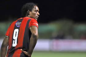 Former Newcastle United striker Nile Ranger made his Kettering Town debut on Monday night (Picture: Peter Short)