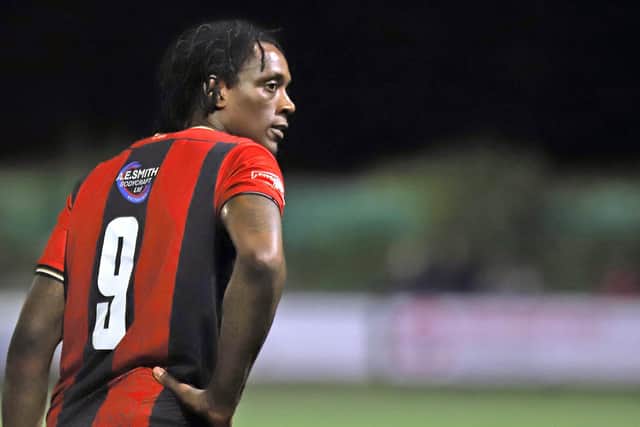 Former Newcastle United striker Nile Ranger made his Kettering Town debut on Monday night (Picture: Peter Short)