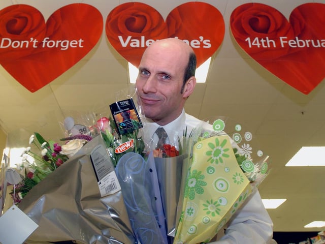 Kettering Tesco Valentine Day: Store Manager Tom Routledge, February 2006