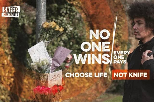 The Northamptonshire Serious Violence Prevention Partnership has launched a new campaign called 'When you carry a knife, no one wins'.