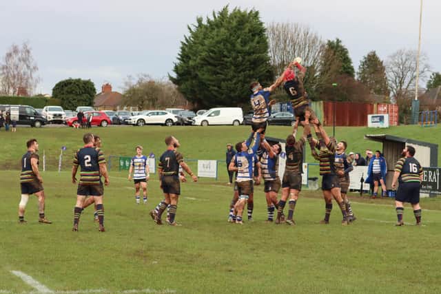 Lineout action at Waverley Road