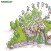 The Garden Wheel is being built at Wicksteed Park