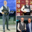 Rob Quayle receiving his coach of the year award earlier this year