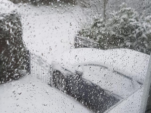 Wilbarston was covered in snow this morning - picture by Mick Andrews