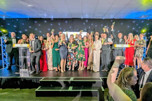 DB Wider Fit Shoes celebrates with all the winners at this years SME Northamptonshire Business Awards 2025