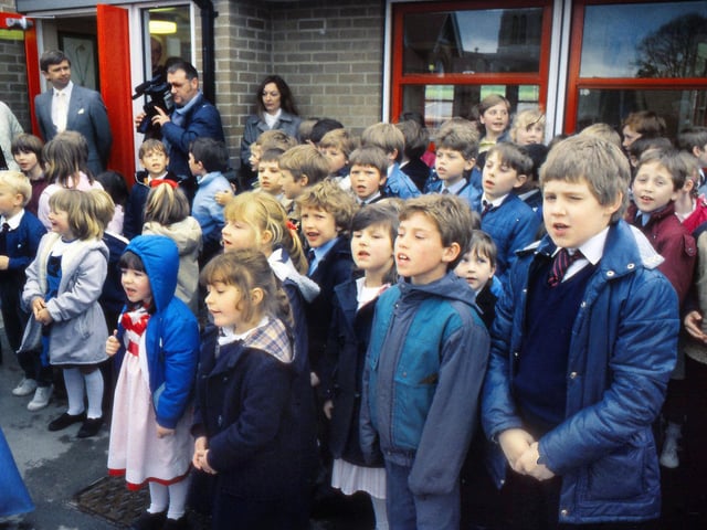 Geddington School opened on May Day 1986