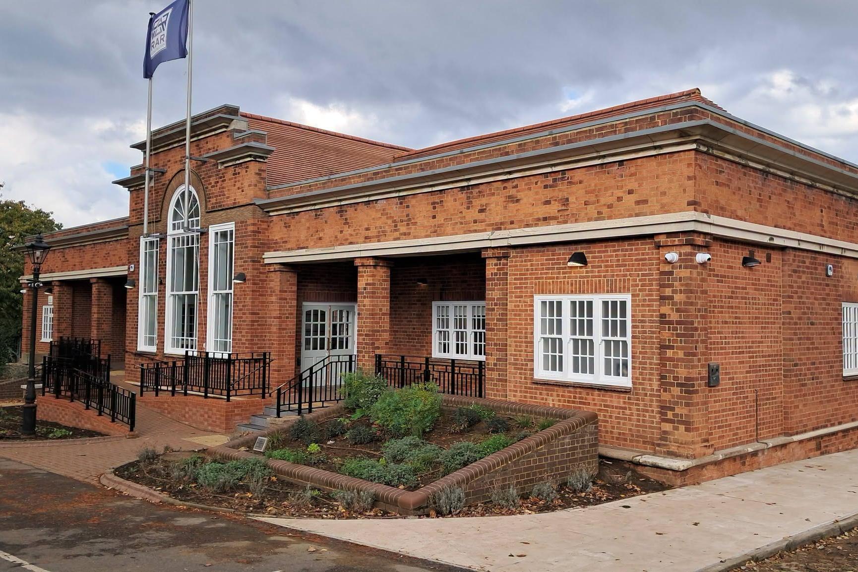 Swanspool Pavilion in Wellingborough is given an art-deco makeover ahead of its reopening next month