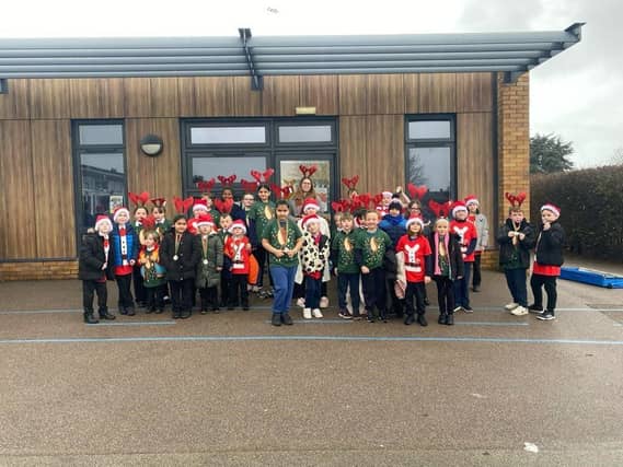 Pupils across Northampton took part in the DRET Santa and Reindeer run