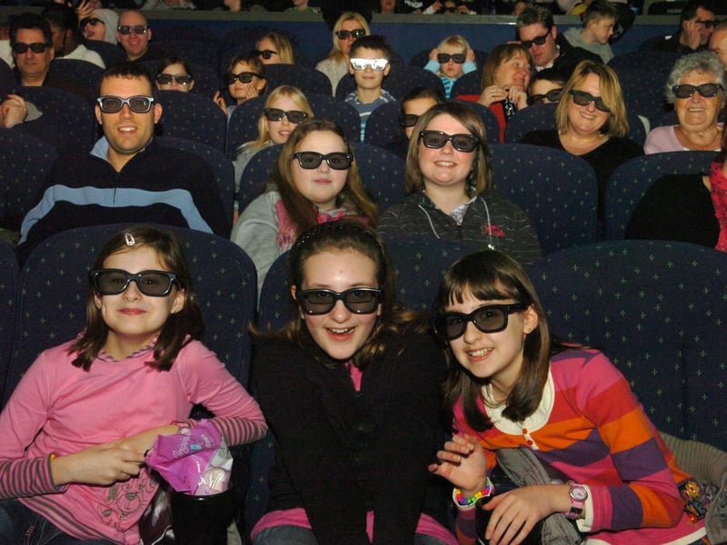 Kettering: Bolt 3D at the Odeon  Members of the audience with their 3D glasses ready to watch the film. 01/02/2009  : Retro special from the archive of the Odeon, Kettering