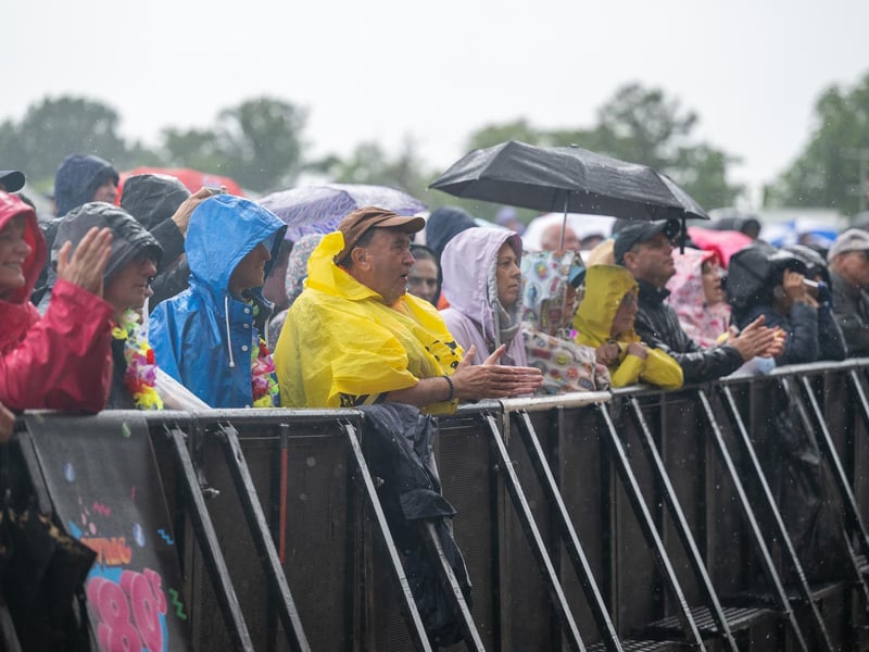 Fans watching acts perform at Let's Rock Northampton at Delapré Park on Saturday, June 15, 2024. Photo by David Jackson.
