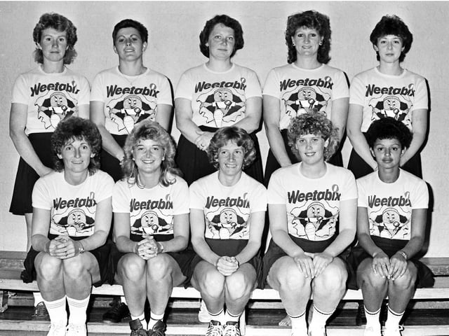 Sponsored by Weetabix a rounders team from 1984