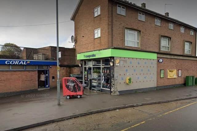 The incident happened at Co-op at Welland Vale shops