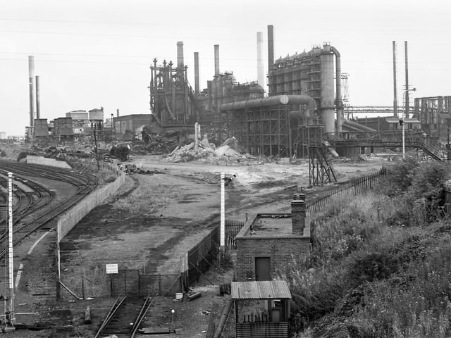 Corby Steelworks partially demolished