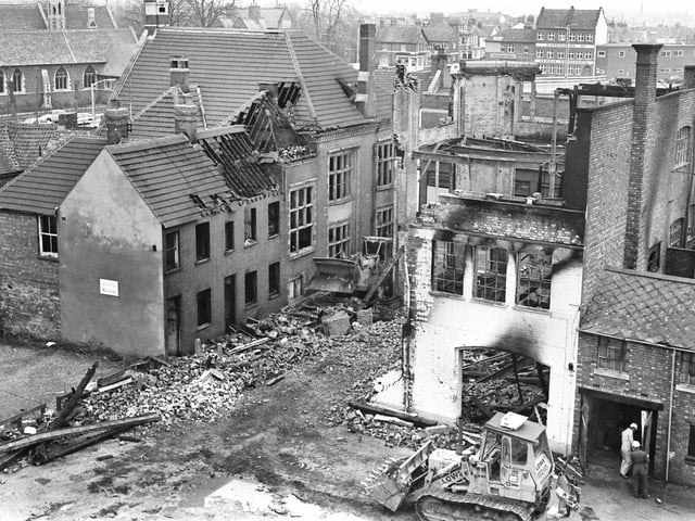 1984 demolition of buildings in Newland Street