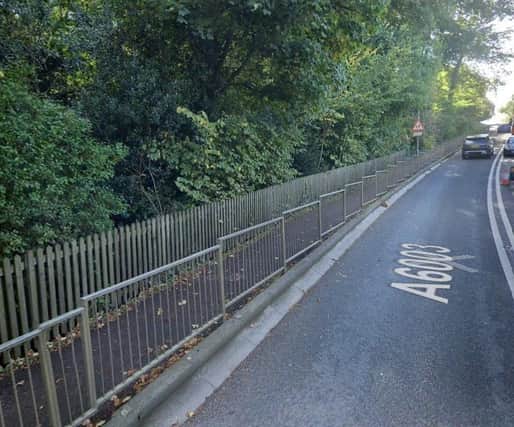 The stretch of the A6003 between Uppingham Community College and Spring Back Way will be shut during the coming days. Image: Google