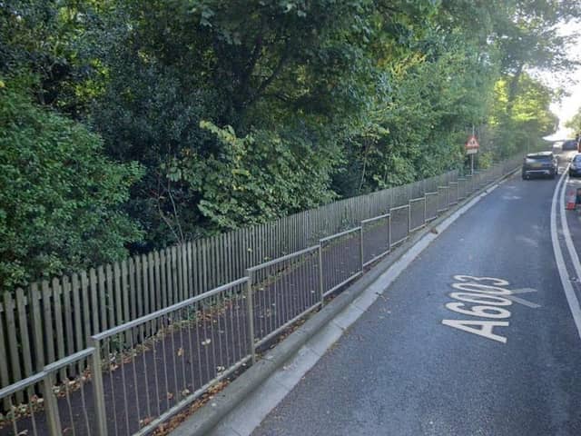 The stretch of the A6003 between Uppingham Community College and Spring Back Way will be shut during the coming days. Image: Google