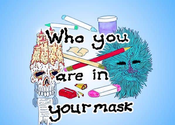 Poster illustration for 'Who You Are In Your Mask'