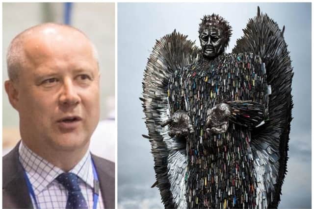 Crime Commissioner Stephen Mold will be in town to welcome the Knife Angel to Northampton on Friday morning