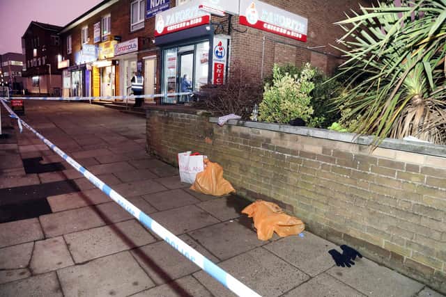 Corby, Elizabeth Street, scene of the stabbing