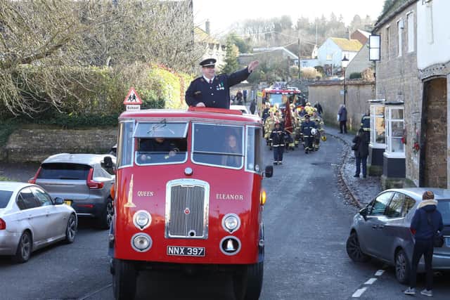 Geddington Volunteer Fire Brigade's engine 'Eleanor' will parade through the village