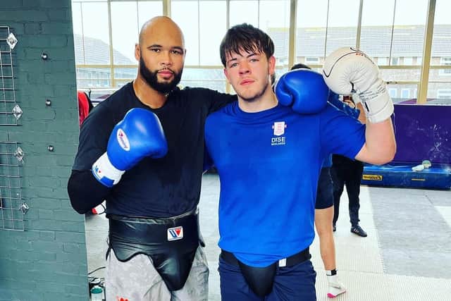 Monte Macphee has sparred with professional heavyweight Frazer Clarke in preparation for his national final