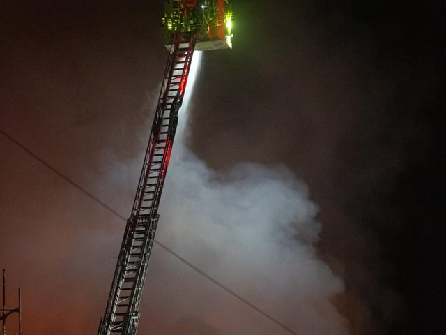 The fire on Tuesday August 22 in Bridge Street, Northampton. Picture by Will Lacey