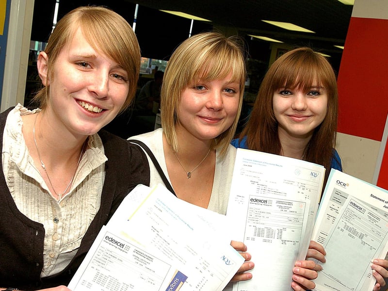 A-Level results 2008: Stacey Dixon, Toni Jamieson, and Lucy Rabhan