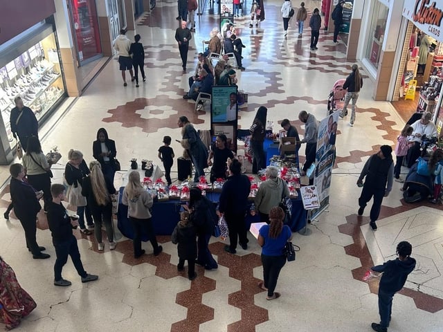 The event was really well supported at the Swansgate Shopping Centre