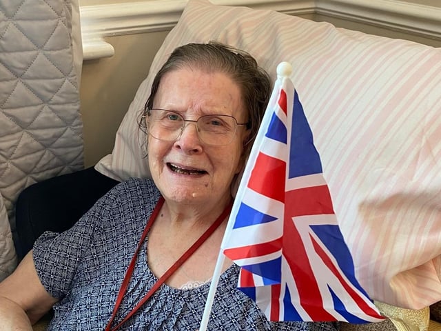 All in the home took part in the VE Day celebrations