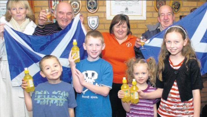 Burns Night 2007 at The Grampian. Pictured (back row) are Alison Thomson, John Anderson, Janet Hynes and Frank Stessor. Front, from left, Ben Denman, five, Luke Denman, eight, Cara Thomson, six, and Melissa Thomson, nine.