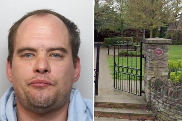 Kieran O'Brian assaulted a man at the Rest Gardens in Irthlingborough. Image: IMG